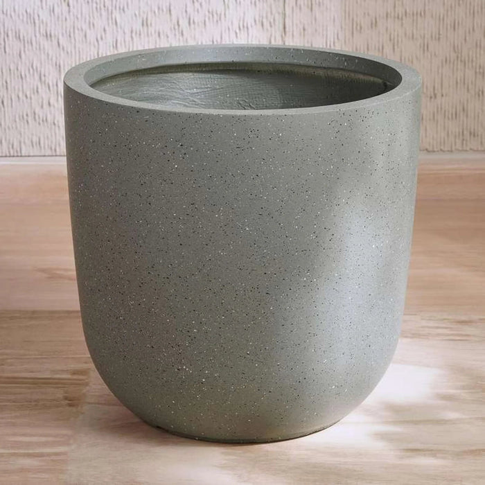 Bianca Polyresin Planter 43X43X43Cm- Grey Pan Home