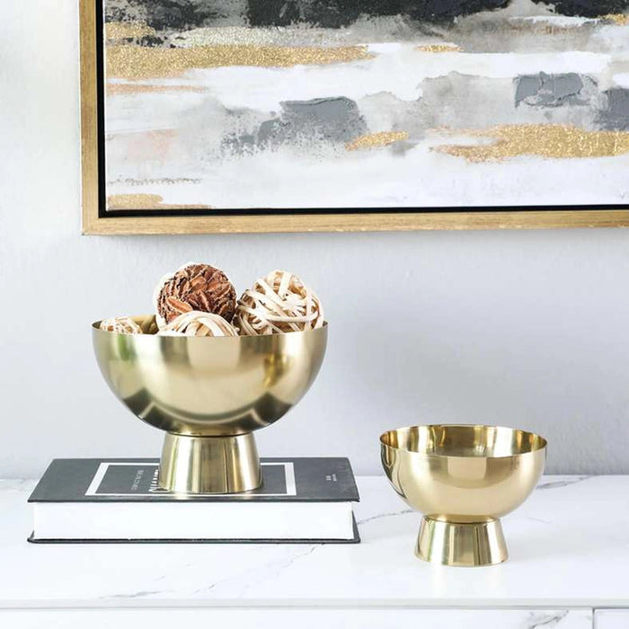 Bijou Metal Decor Bowl - Gold Pan Home