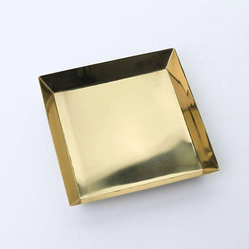 Bijou Steel Decor Tray -Gold Pan Home