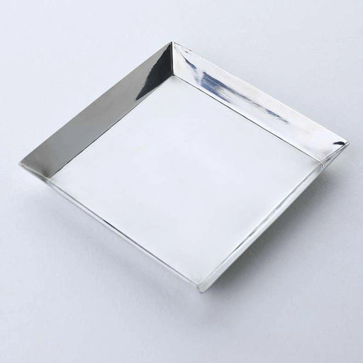 Bijou Steel Decor Tray 15X15cm-Silver Pan Home
