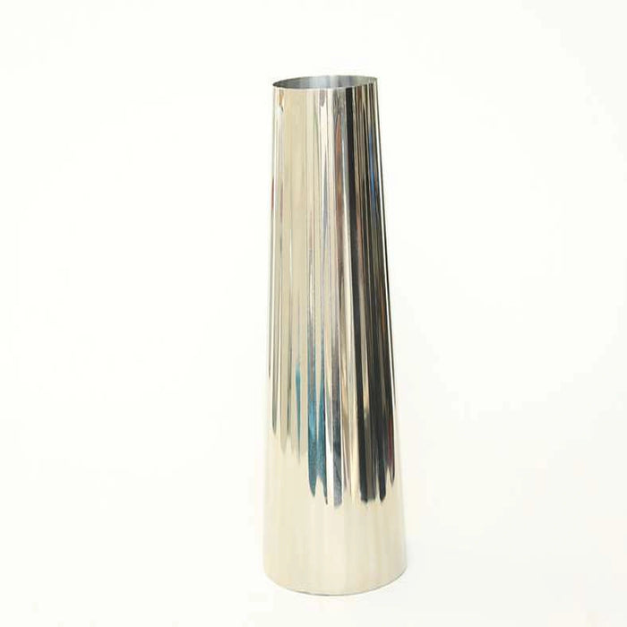 Bijou Steel Vase 13X13X30cm-Silver Pan Home