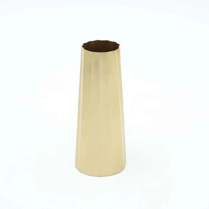 Bijou Steel Vase 6X6X15Cm-Gold Pan Home