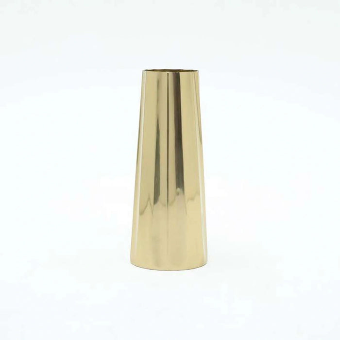Bijou Steel Vase 6X6X15Cm-Gold Pan Home