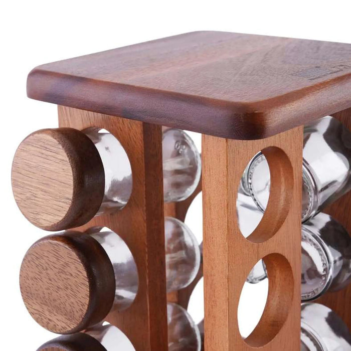 Billi 12-Piece Spice Rack 15.5X15.5X22.5Cm - Natural