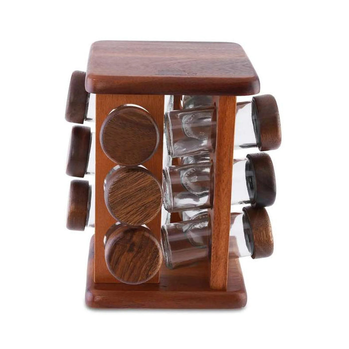Billi 12-Piece Spice Rack 15.5X15.5X22.5Cm - Natural