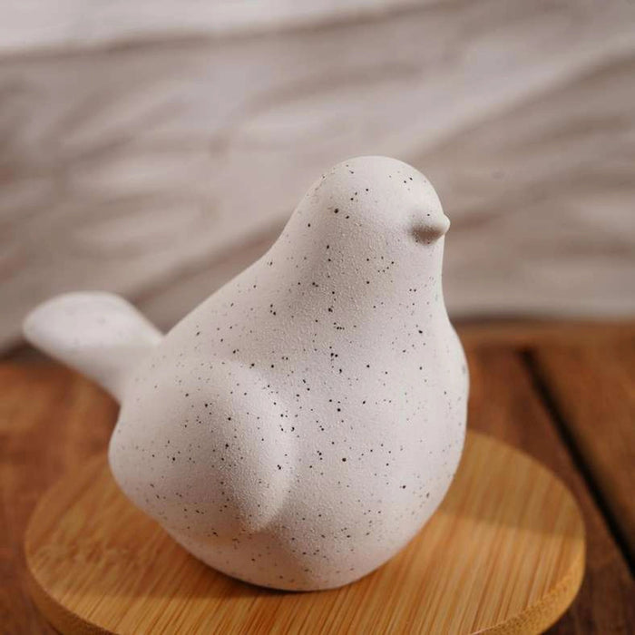 Bird Ceramic Decor Figurine - White Pan Home