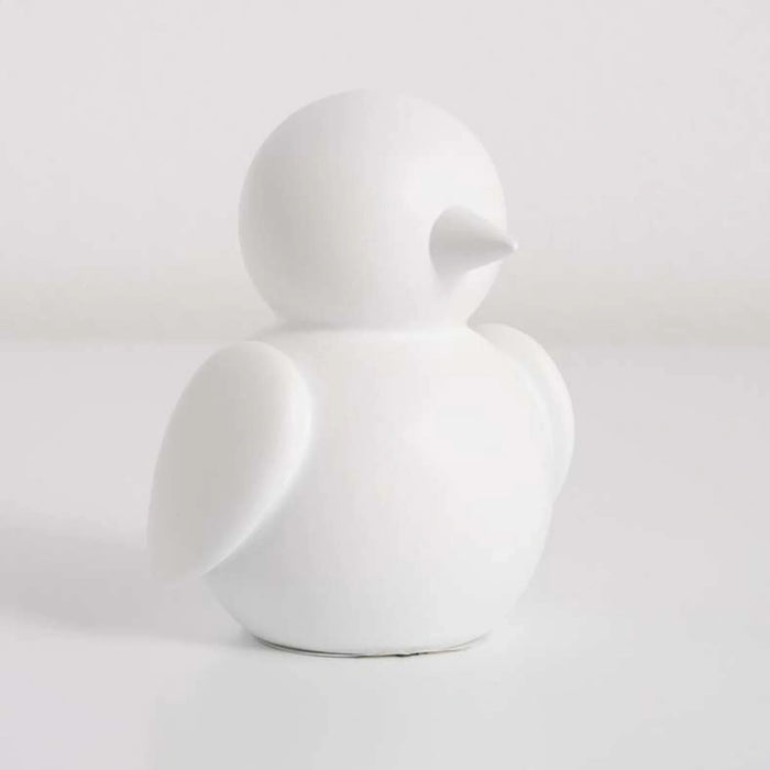Bird Polyresin Decor Figurine 9.5X9X12Cm - White Pan Home