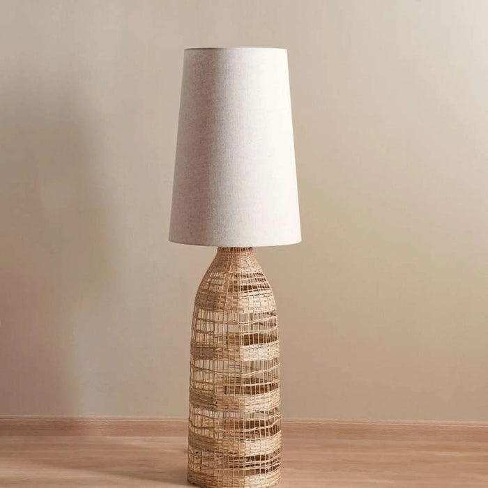 Bistro E27 Rattan Floor Lamp Dia 45X146Cm - Natural