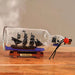 Black Pearl Ship In Glas Bottle 27X10X12Cm - Black Pan Home