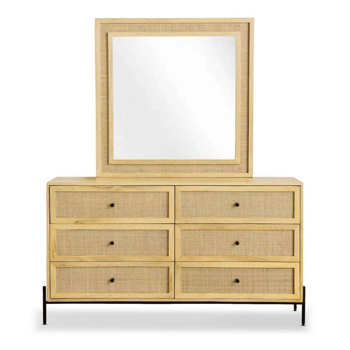 Blaiz Dresser With 6 Drawer & Mirror