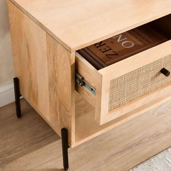 Blaiz Tv Unit Upto 65 Inches Solid Wood - Natural
