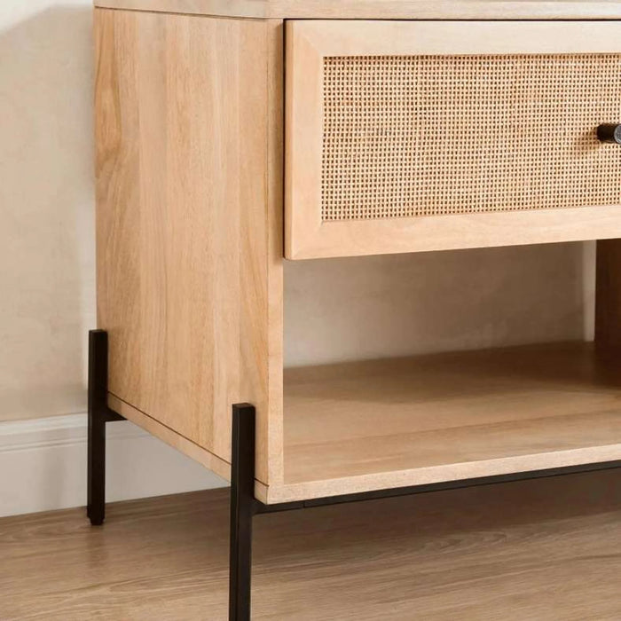 Blaiz Tv Unit Upto 80 Inches Solid Wood - Natural