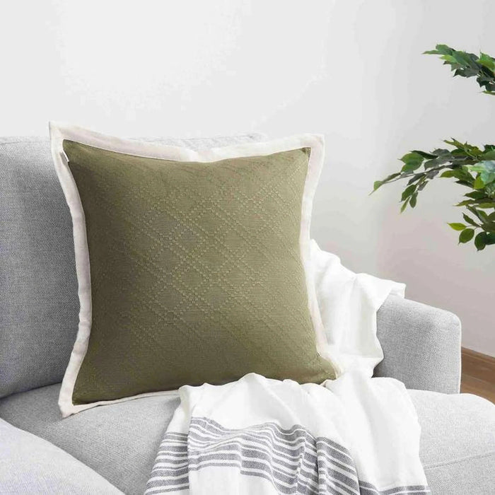 Blanca Cushion Cover 50X50Cm - Olive Pan Home