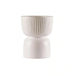 Blanca Polyresin Planter Dia33X41Cm - White Pan Home