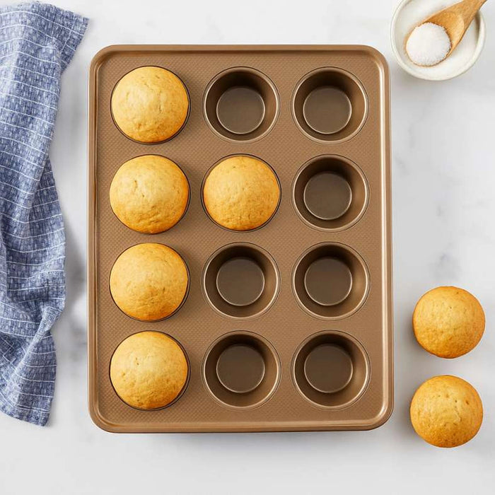 Blanch 12-Cup Muffin Pan Copper Pan Home
