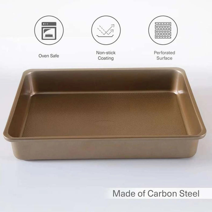Blanch Roaster Pan Copper 35X25X6Cm Pan Home
