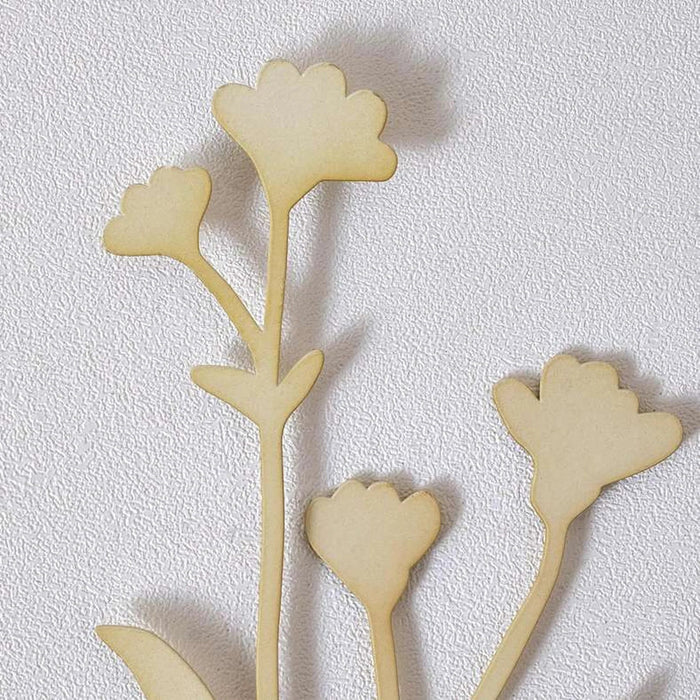 Blimah Metal Die Cut Garden Flower Stake 14.5X0.2X35.4Cm - Green Pan Home