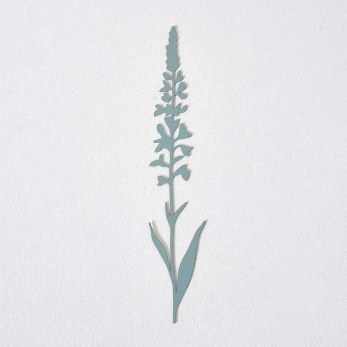 Blimah Metal Die Cut Garden Flower Stake 7.1X0.2X38Cm - Blue