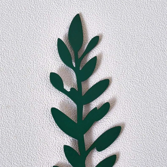 Blimah Metal Die Cut Garden Flower Stake 8X0.2X30.1Cm - Green Pan Home