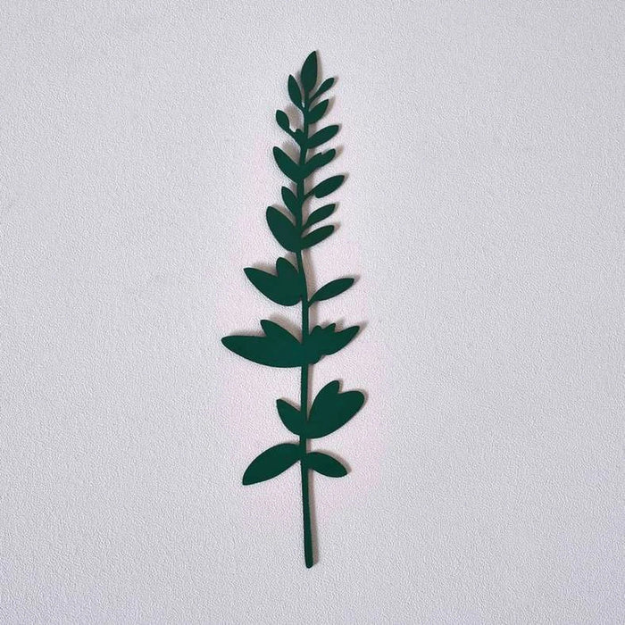 Blimah Metal Die Cut Garden Flower Stake 8X0.2X30.1Cm - Green Pan Home