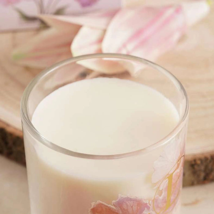 Bliss White Lotus Scented Jar Candle 198Gm - Pink - 35Hrs