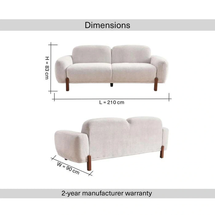 Bloth 3 Seater Sofa - Grey
