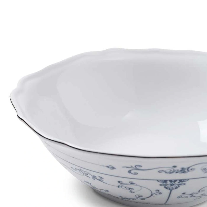 Bluese Porcelain Vegetable Bowl Dia23.2Cm - White