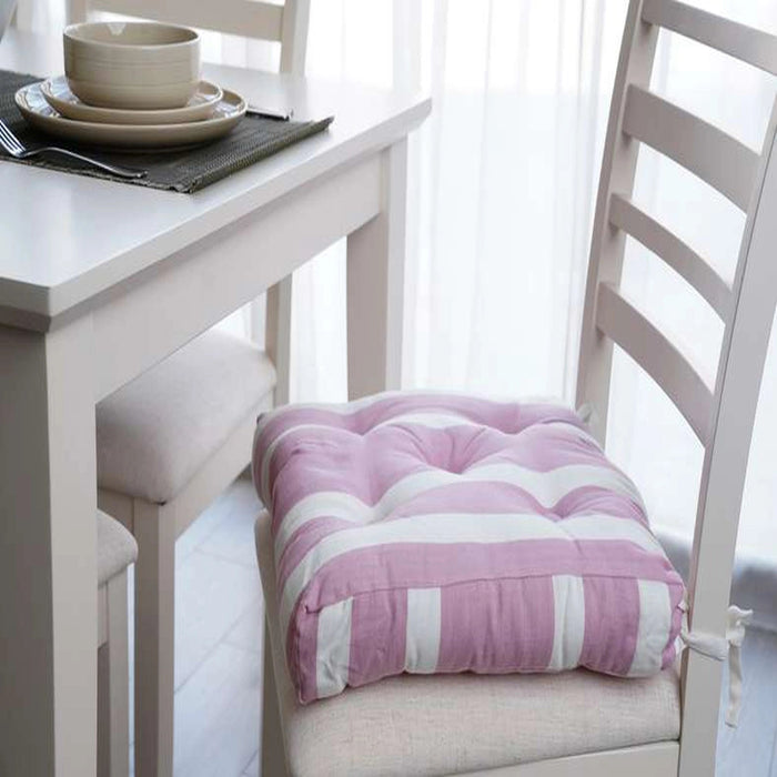 Bon Apetit Chair Pad Pink Ochre Pan Home