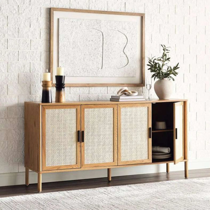 Bonhila Sideboard With 4 Door Veneer - Beige