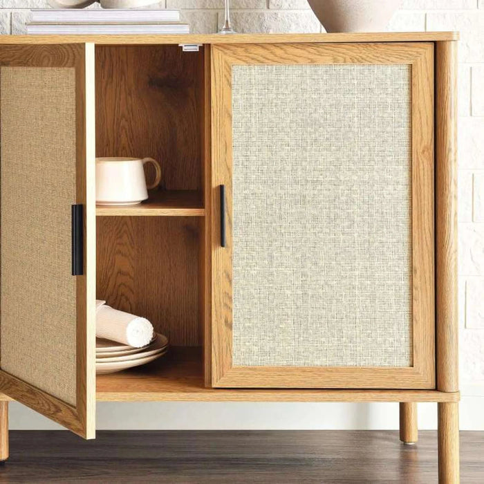 Bonhila Sideboard With 4 Door Veneer - Beige