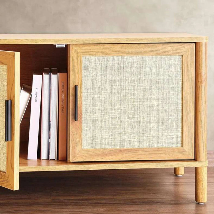 Bonhila Tv Unit Upto 80 Inches Veneer - Beige