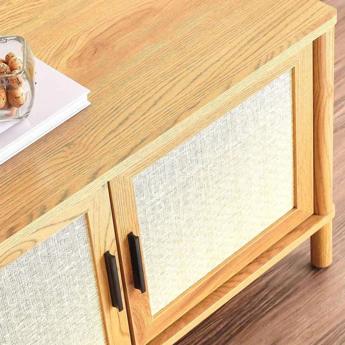 Bonhila Tv Unit Upto 80 Inches Veneer - Beige