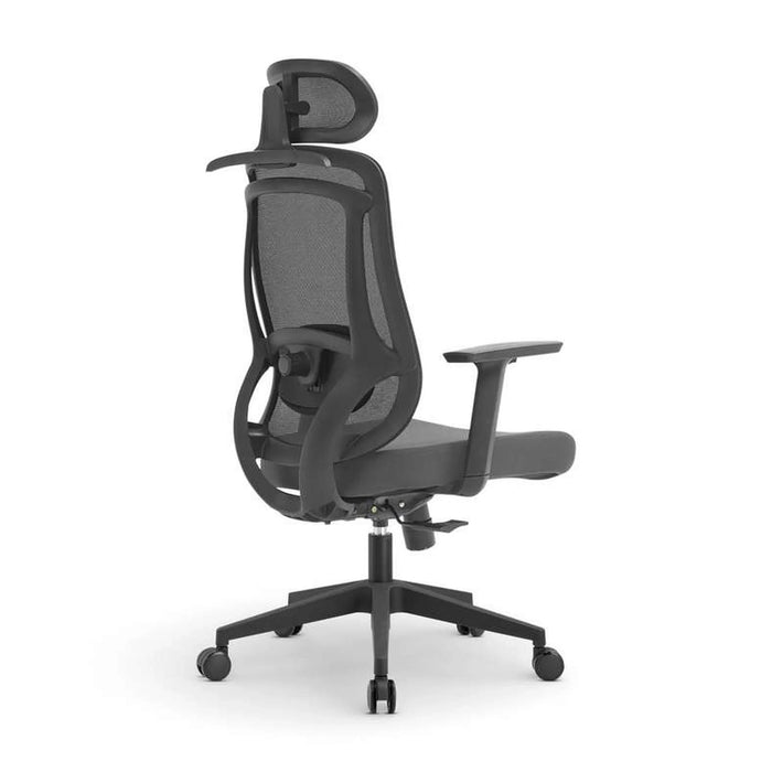 Bonny Office High Back Chair Mesh And Fabric - Dark Grey