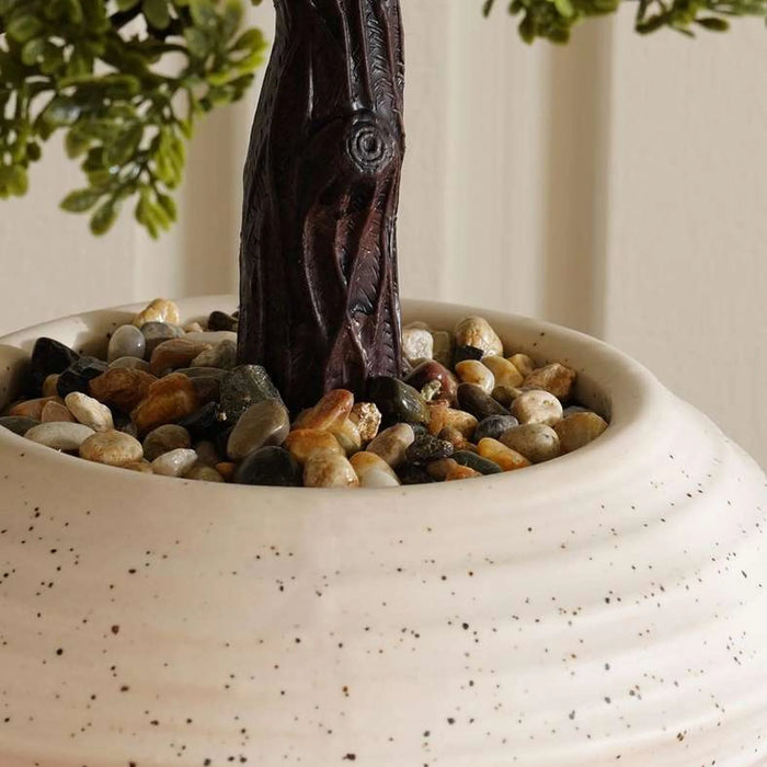 Bonsai Plant In Ceramic Pot H43Cm - Green