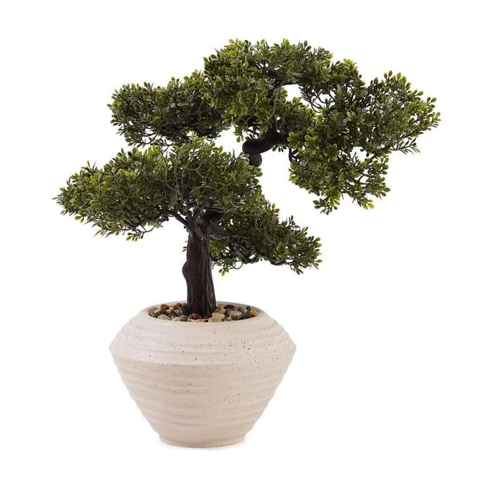Bonsai Plant In Ceramic Pot H43Cm - Green
