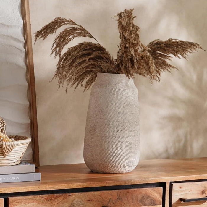 Bosco Ceramic Vase 18X18X31Cm - Off White