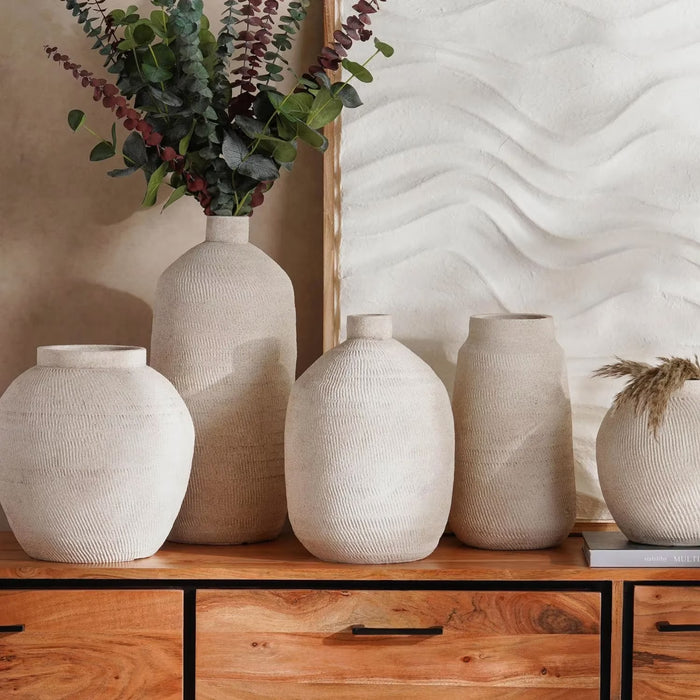Bosco Ceramic Vase 29X29X28Cm - Off White