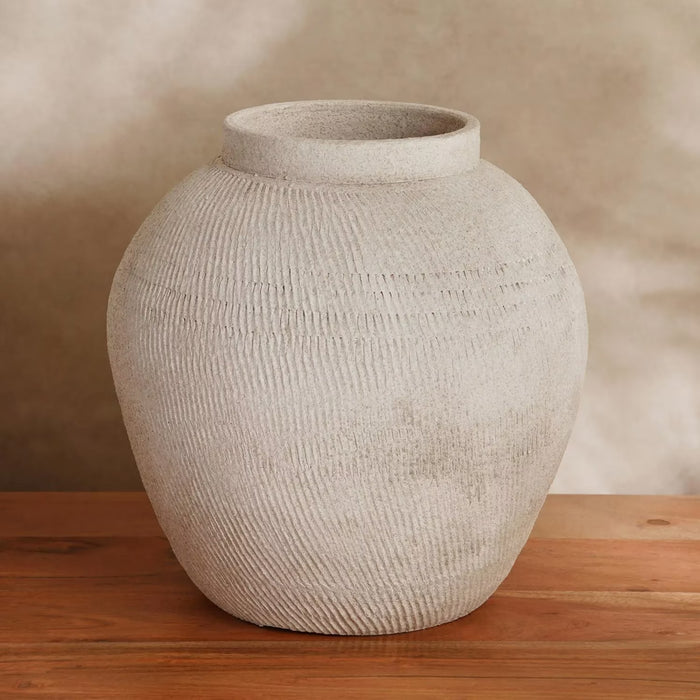 Bosco Ceramic Vase 29X29X28Cm - Off White