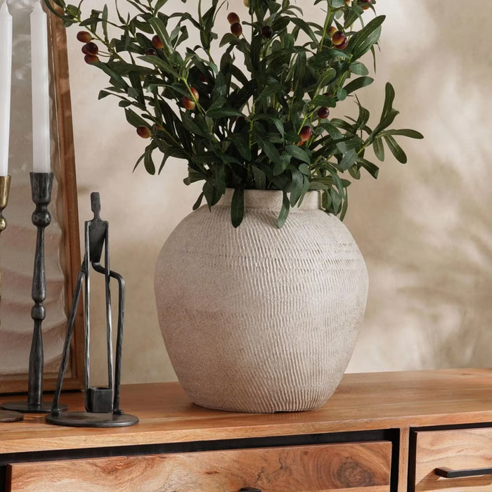 Bosco Ceramic Vase 29X29X28Cm - Off White
