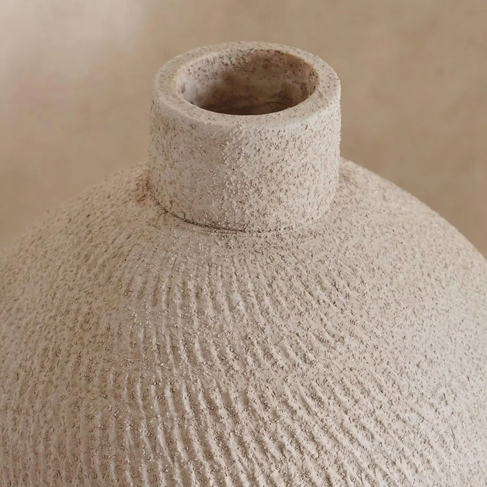 Bosco Ceramic Vase19X19X46Cm - Off White