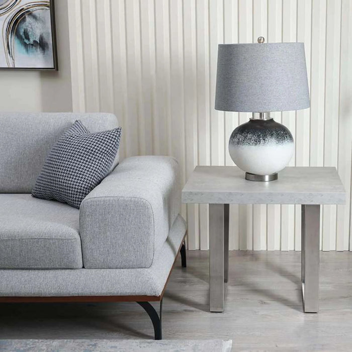 Boska End Table - Grey Silver