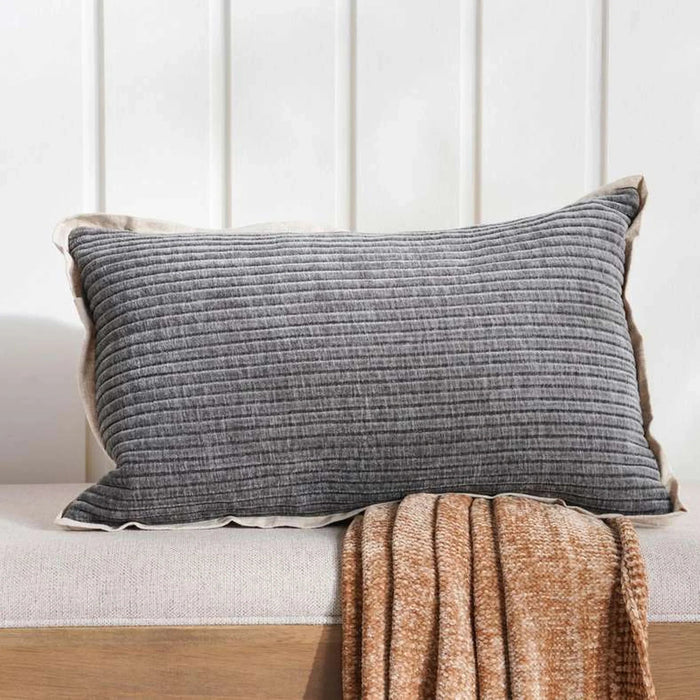 Boston Feather Filled Cushion 30X50Cm - Grey Pan Home