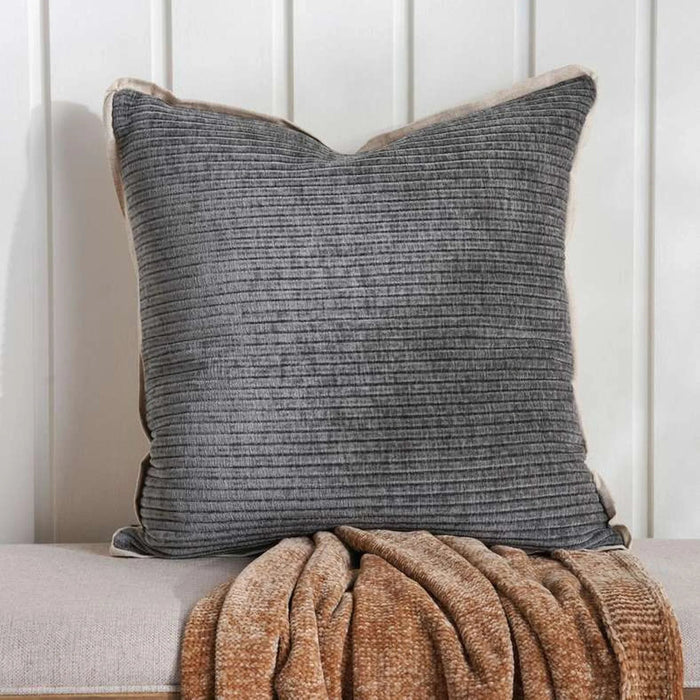 Boston Feather Filled Cushion 50X50Cm - Grey Pan Home