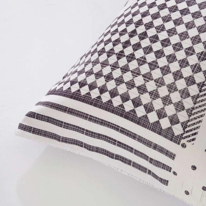 Boston Geo 3-Piece King Comforter Set 240X260Cm - White/Grey