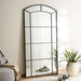 Boston Metal Window Pane Mirror 100X200Cm - Black Pan Home