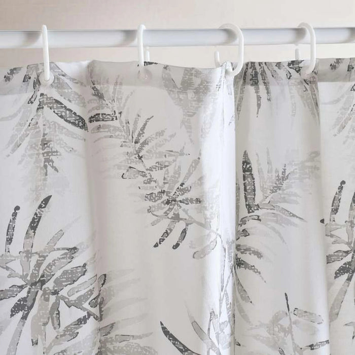 Botanic  Canvas Shower Curtain 180X180Cm- Grey Pan Home