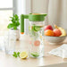 Botanic Water Jug 1.46L - Clear & Green Pan Home