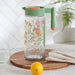 Botanic Water Jug 1.46L - Clear & Green Pan Home