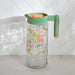 Botanic Water Jug 1.46L - Clear & Green Pan Home
