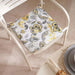 Botanica Printed Water Repellant Outdoor Filled Chair Pad 40X40X5Cm - Grey/Yellow Pan Home